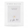 Sterling Silver 925 Tri-Tone Triple Star Necklace - Gift Boxed