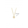 Sterling Silver Gold Heart Locket Necklace - Personalised By Engraving