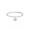 Sterling Silver Gold Opal Charm Bracelet