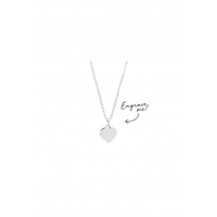 Sterling Silver Heart Locket Necklace - Personalised By Engraving