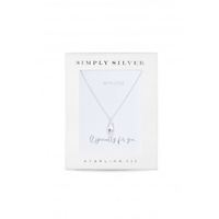 Sterling Silver Mini Lock Necklace - Gift Boxed