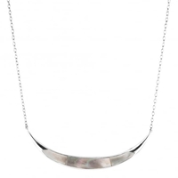 Sterling silver mother of pearl allway spear necklace