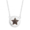 Sterling silver mother of pearl star pendant necklace