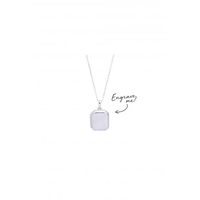 Sterling Silver Octagon Locket Necklace - Personalised By Engraving