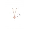 Sterling Silver Rose Gold Heart Locket Necklace - Personalised By Engraving