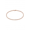 Sterling Silver Rose Gold Sparkle Bracelet