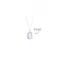 Sterling Silver Silver Tag Necklace - Personalised By Engraving