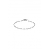 Sterling Silver Small Paperlink T-Bar Bracelet