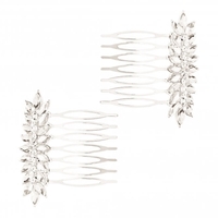 Stone Leaf Hair Combs - Pack Of 2