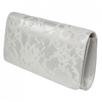 Tilly Ivory Lace Clutch Bag