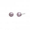 Tonal Pink Pearl 8mm Ball Stud Earrings