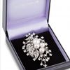 Vintage Pearl Crystal Spike Effect Brooch