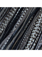 Feather Hair Extensions - Black Ice