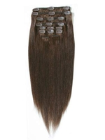 I&k Clip In Hair Extensions (chocolate Brown) Length(inch)-18