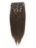 I&k Clip In Hair Extensions (chocolate Brown) Length(inch)-22