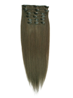 I&k Clip In Hair Extensions (dark Ash Brown) Length(inch)-18
