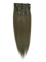 I&k Clip In Hair Extensions (dark Ash Brown) Length(inch)-22