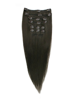 I&k Clip In Hair Extensions (dark Brown) Length(inch)-18