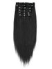 I&k Clip In Hair Extensions (jet Black) Length(inch)-14