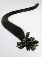 I&k Pre-bonded Hair Extensions (jet Black) Length(inch)-18