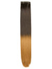 Vl Remy Weft Dip Dye Darkest Brown To Strawberry Blonde 50g Length(inch)-18