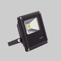 10W Slimline Black LED Floodlight