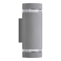 2x Biard Architect Silver Round Up/Down Wall Light