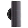 2x Biard Black Stainless Steel Outdoor Up/Down Light IP54 GU10 Fitting