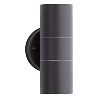 2x Biard Black Stainless Steel Outdoor Up/Down Light IP54 GU10 Fitting