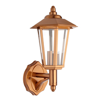 2x Biard Cannes Stainless Steel Outdoor Wall Lantern Copper