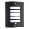 2x Biard Orleans Stainless Steel Outdoor Wall Light Black with PIR Motion Sensor