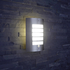 2x Biard Stainless Steel Outdoor Wall Light with PIR IP54 E27 Fitting
