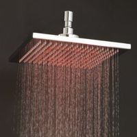 300mm x 300mm Square Colour Changing LED Brass Shower Head