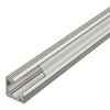 5x Biard V-Shaped Finned Aluminium Profile with Flat Opal or Transparent Cover and End Cap Set
