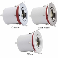 6x Biard Fire Rated GU10 Downlight Twist Lock Tilt