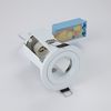 Ansell iCage Fire Rated Die-Cast Downlight With White Bezel GU10/MR16
