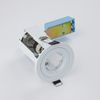 Ansell iCage Fire Rated LED Die-Cast Downlighter With White Bezel GU10/MR16
