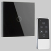 Biard 1 Gang Black Glass Designer Touch Light Switch Remote Controlled