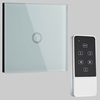 Biard 1 Gang White Glass Designer Touch Light Switch Remote Controlled