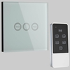 Biard 1 Gang White Glass Designer Touch Light Timer Switch Remote Controlled
