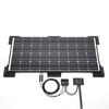 Biard 100W Black Solar Panel Kit with Corner/Sides Mounts,  10A Charge Controller & 5m Extension Cables