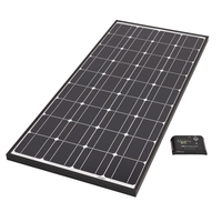 Biard 100W Black Solar Panel with 10A Charge Controller