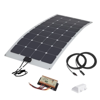 Biard 100W Flexible Solar Panel Kit Back Contact Cells 10A Waterproof Charge Controller