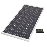 Biard 100W Silver Solar Panel with 10A Charge Controller