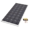 Biard 100W Silver Solar Panel with 10A Waterproof Charge Controller