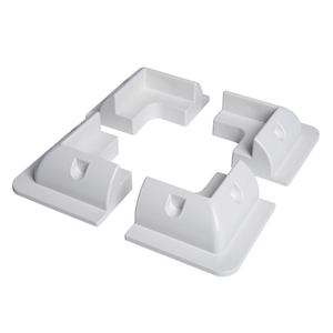 Biard 150mm Solar Panel Corner Mounts White - 4 Pack