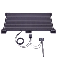 Biard 150W Black Solar Panel Kit with Corner/Side Mounts,  10A Charge Controller & 5m Extension Cables