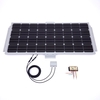 Biard 150W White Solar Panel with End/Side Mounts,  10A Waterproof Charge Controller & 5m Extension Cables