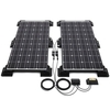 Biard 200W Black Solar Panel Kit with Corner/Side Mounts,  20A Charge Controller,  5m Extension Cables & Branch Connectors