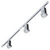 Biard 2m (2 x 1m) White Commercial LED Track Light Kit with 3 x 25W Lights